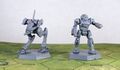 Locust and Commando plastic miniatures included in BattleTech: A Game of Armored Combat